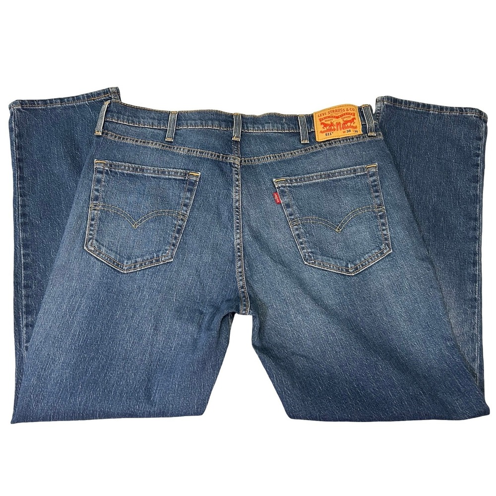 Levi's 511 Slim Fit Jeans Blue Denim Sz 38x30 NWT